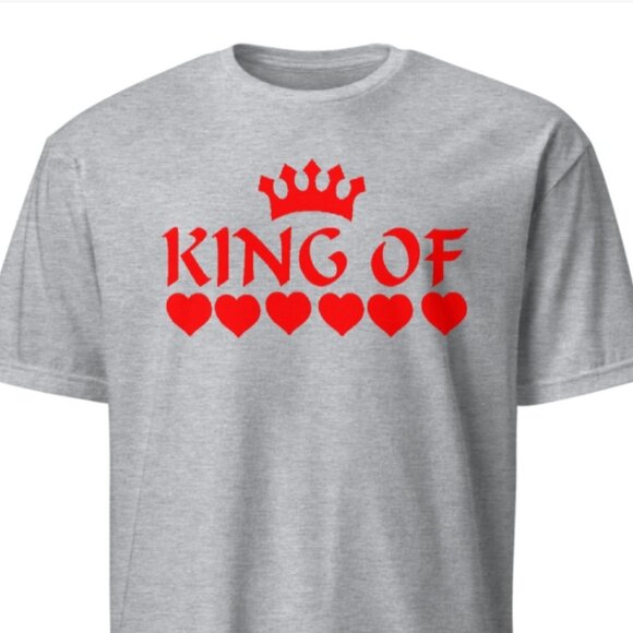 MEN T-SHIRT KING OF HEARTS - Picture 3 of 4